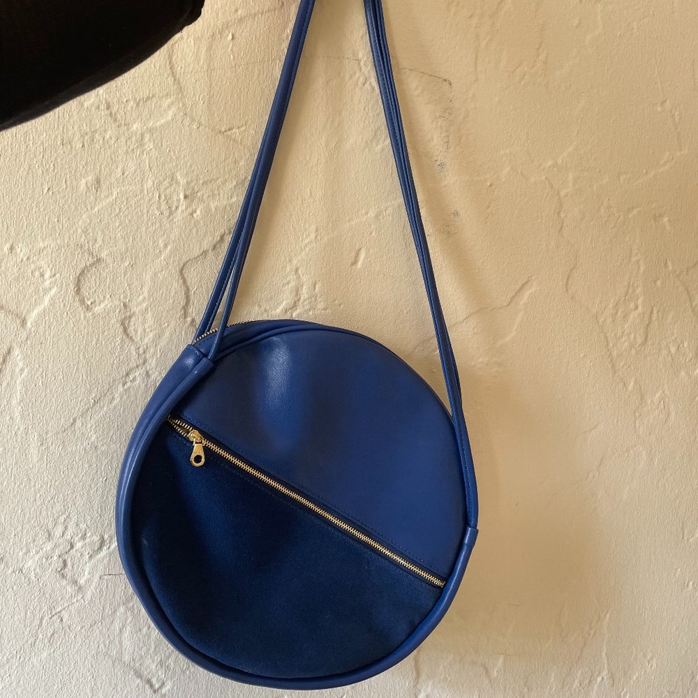 Electric Blue Round Purse